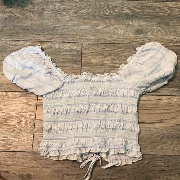 Blue Cropped Top - Picture 2 of 4